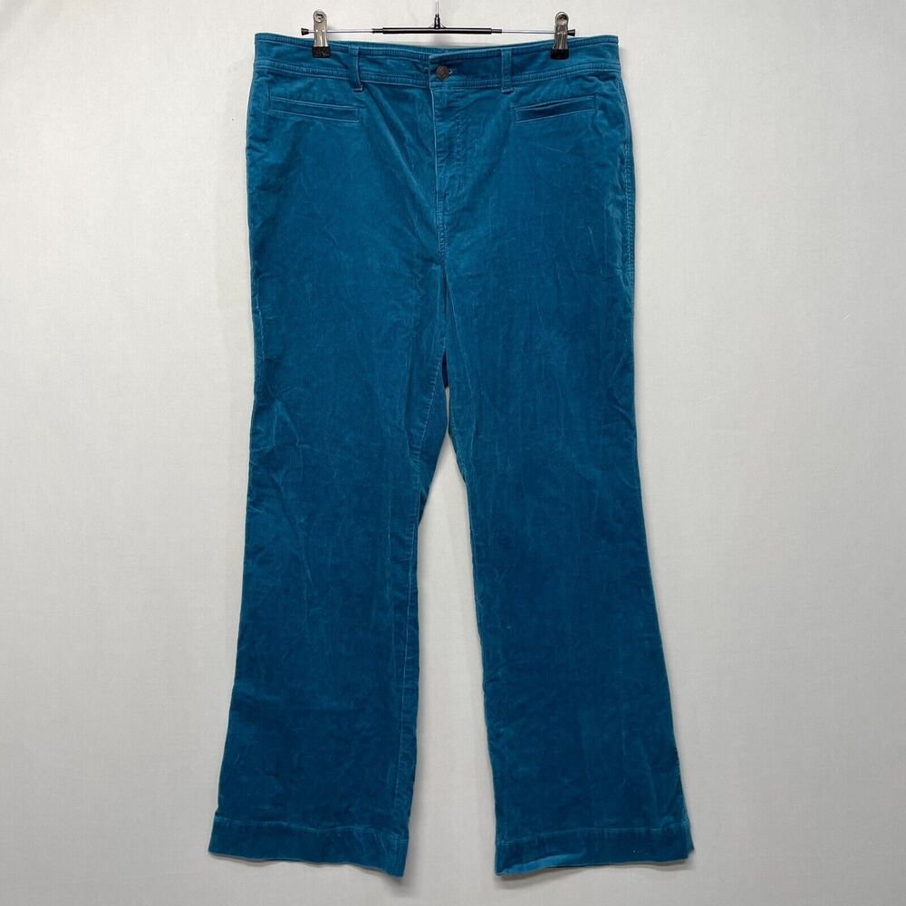Talbots Women Corduroy Bootcut Pants Size 16 Cotton Blend M267 -26